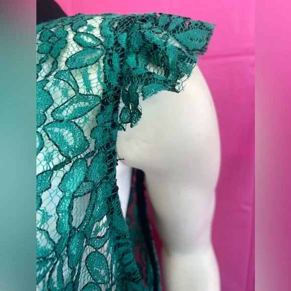 NWT Crochet see true green top with cap sleeves size XL - Picture 4 of 15